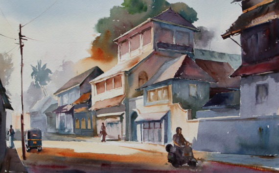 Water colour painting